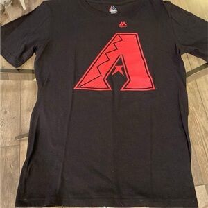 Arizona Diamondbacks Black Tee with Bold Red Graphic